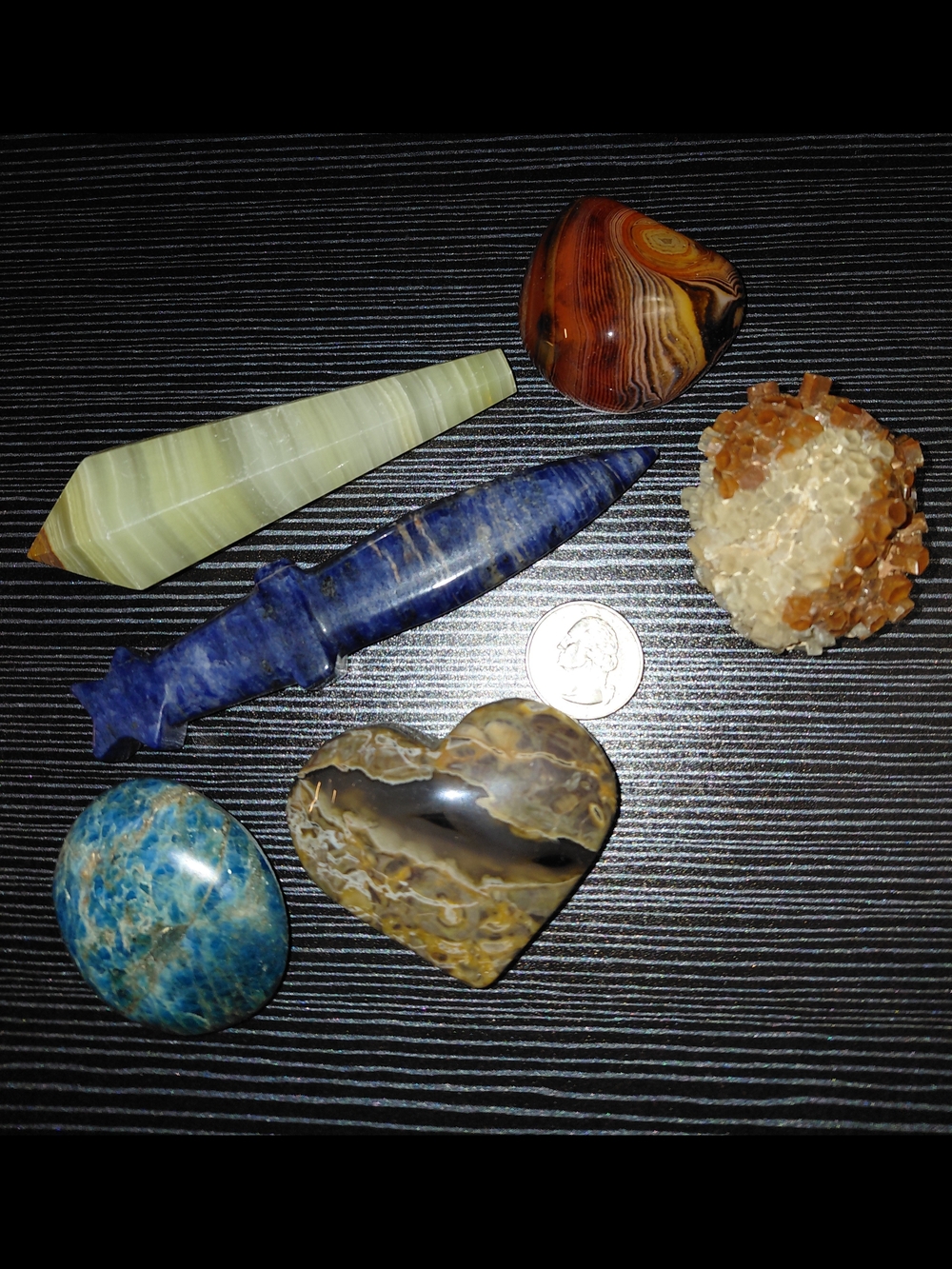 Beautiful Lot Of 6 Crystal Specimens - Museum Quality